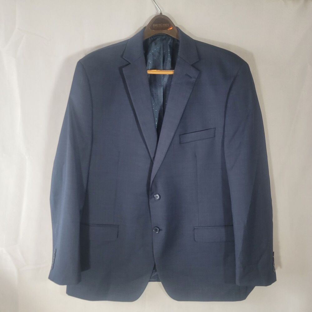 Collection by Michael Strahan Men's Modern Fit 44L Navy Blue Suit Jacket Blazer